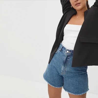 Everlane The A-Line Denim Short Everlane The A-Line Denim Short