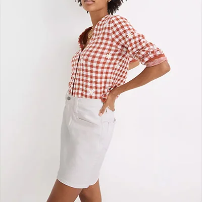 Madewell Heritage Stretch Denim Mini Skirt Madewell Heritage Stretch Denim Mini Skirt