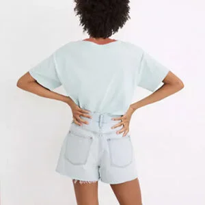 Madewell The Mom Jean Shorts in Fitzgerald Wash Madewell The Mom Jean Shorts in Fitzgerald Wash