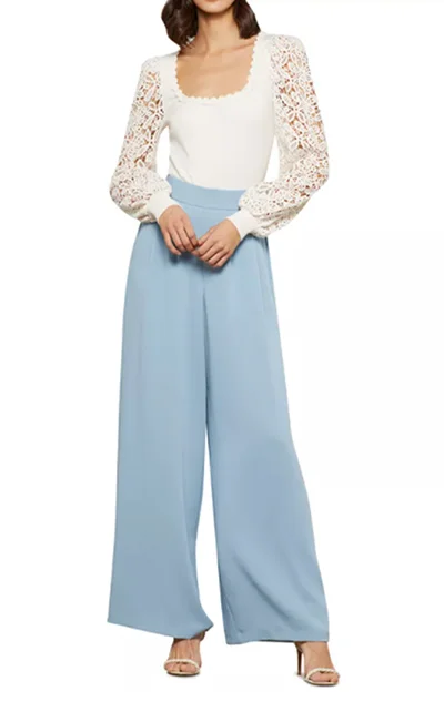Lace-Sleeve Bodysuit By BCBGMAXAZRIA Lace-Sleeve Bodysuit By BCBGMAXAZRIA
