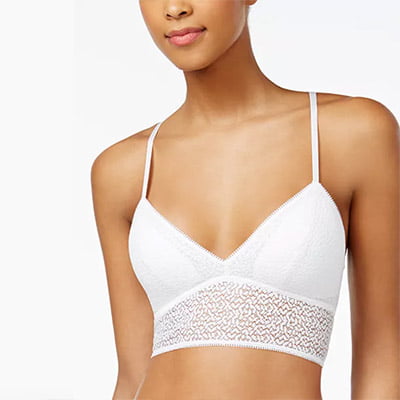 Modern Lace Longline Bralette By DKNY Modern Lace Longline Bralette By DKNY