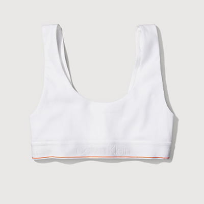 Organic Cotton Stretch U-Back Bralette By Calvin Klein_ Organic Cotton Stretch U-Back Bralette By Calvin Klein