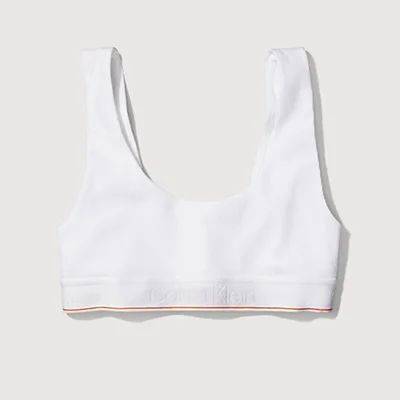 Organic Cotton Stretch U-Back Bralette By Calvin Klein_ Organic Cotton Stretch U-Back Bralette By Calvin Klein