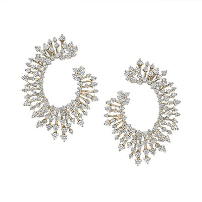 Hueb Luminus Diamond Hoop Earrings Hueb Luminus Diamond Hoop Earrings