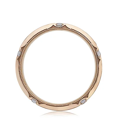 Tacori Men's Classic Rose Gold Band Tacori Men's Classic Rose Gold Band