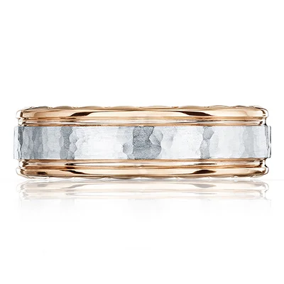 Tacori Two-Tone Mixed Finish Men's Wedding Band Tacori Two-Tone Mixed Finish Men's Wedding Band