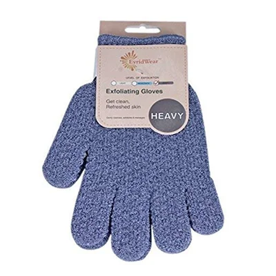 Evridwear Exfoliating Dual Texture Bath Gloves