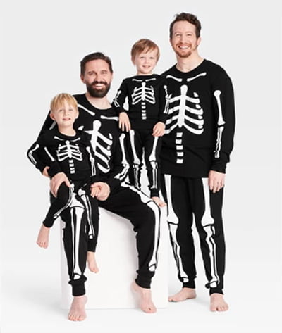 Target Halloween Skeleton Matching Family Pajama Collection