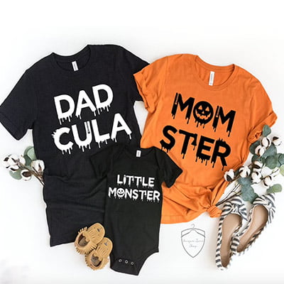 Unique Zone Shop Matching Halloween Shirts for Family