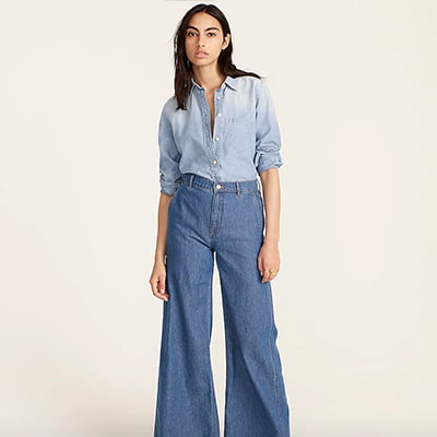 J.Crew Classic-Fit Popover Chambray Shirt