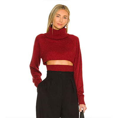 NBD Winston Cropped Turtleneck Sweater NBD Winston Cropped Turtleneck Sweater