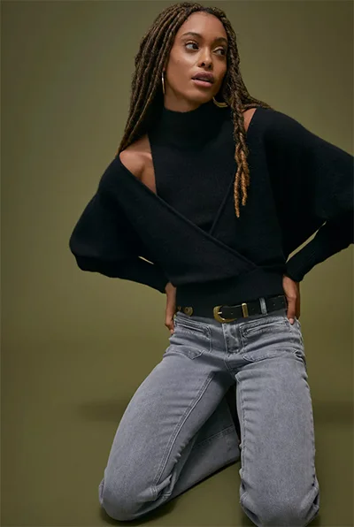 Cashmere Surplice Sweater Cashmere Surplice Sweater