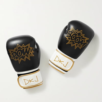 Diane Kordas Printed Leather Boxing Gloves
