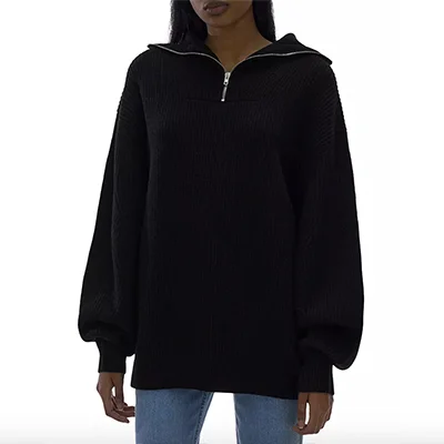 Helmut Lang Transfer Zip Top Oversized Sweater Helmut Lang Transfer Zip Top Oversized Sweater