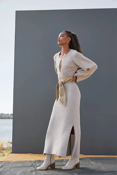 Joslin Open-Back Knit Maxi Dress Joslin Open-Back Knit Maxi Dress