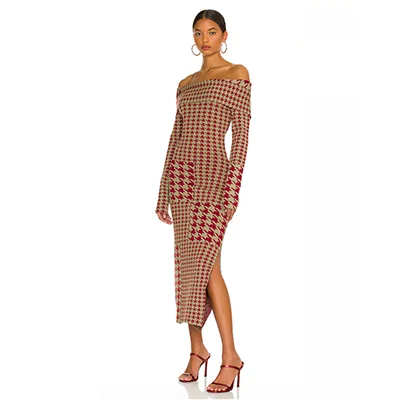 Nicholas Anastasia Off-the-Shoulder Sweater Dress Nicholas Anastasia Off-the-Shoulder Sweater Dress