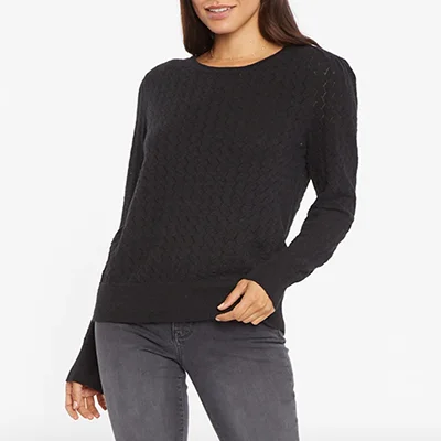 Puff Sleeve Crewneck Sweater Puff Sleeve Crewneck Sweater