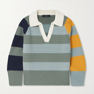 Arch4 Clifton Striped Cashmere Sweater
