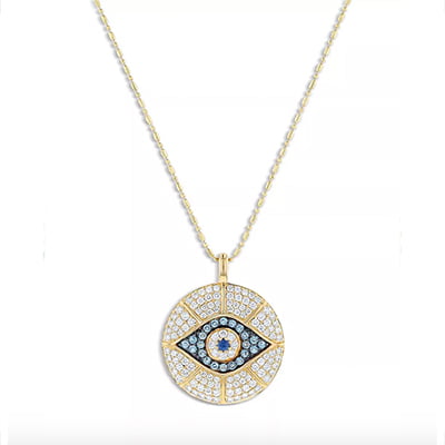 Bloomingdale's Multi-Gemstone and Diamond Evil Eye Necklace