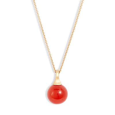 Marco Bicego Africa Boules Pendant Carnelian Necklace Marco Bicego Africa Boules Pendant Carnelian Necklace
