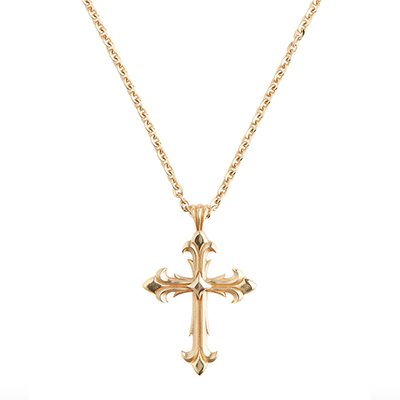 Jewelili Heart Cross Necklace Diamond Jewelry in Rose Gold Over Sterling  Silver & 1/4 CTTW Diamond