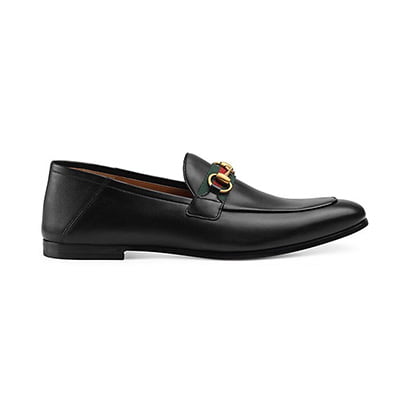 Gucci Brixton Leather Loafers