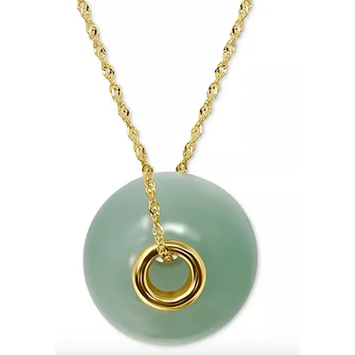 Macy's Jade Bead Pendant Necklace_ Macy's Jade Bead Pendant Necklace