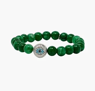 Anzie Jade & Topaz Evil Eye Boheme Beaded Bracelet Anzie Jade & Topaz Evil Eye Boheme Beaded Bracelet