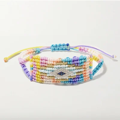 Diane Kordas Woven Evil Eye Bracelet Diane Kordas Woven Evil Eye Bracelet