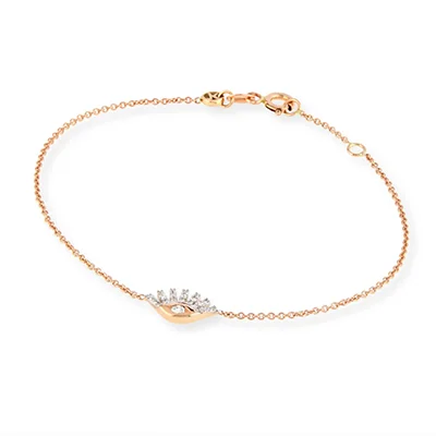Kismet by Milka Protect Me Rose Gold & Sapphire Evil Eye Bracelet Kismet by Milka Protect Me Rose Gold & Sapphire Evil Eye Bracelet