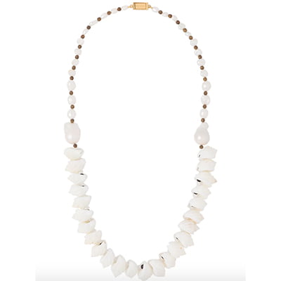 Prada Seashell-Embellished Necklace