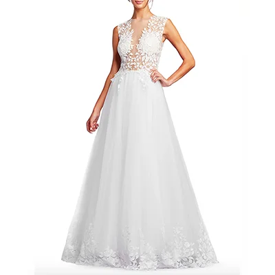 Tadashi Shoji Embroidered A-Line Gown Tadashi Shoji Embroidered A-Line Gown