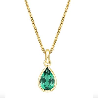 Brilliant Earth Teardrop Lab Emerald Pendant Brilliant Earth Teardrop Lab Emerald Pendant