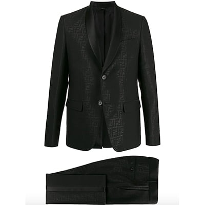 Fendi FF Pattern Black Suit