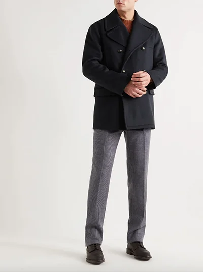 Kingsman Wool-Blend Peacoat Kingsman Wool-Blend Peacoat