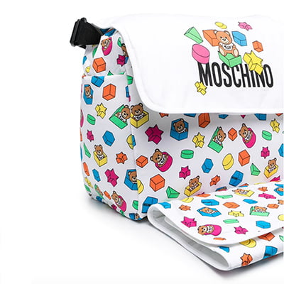 Moschino Baby Logo-Print Diaper Bag