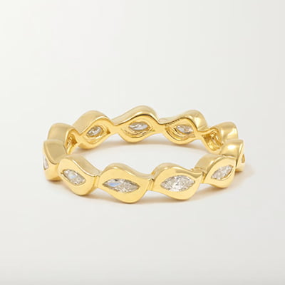 ALMASIKA 'Harmony' 18K Gold Diamond Ring