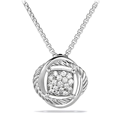 David Yurman Infinity Pendant with Diamonds