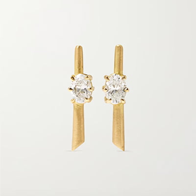 Jade Trau Rae Diamond & 18-Karat Gold Stud Earrings