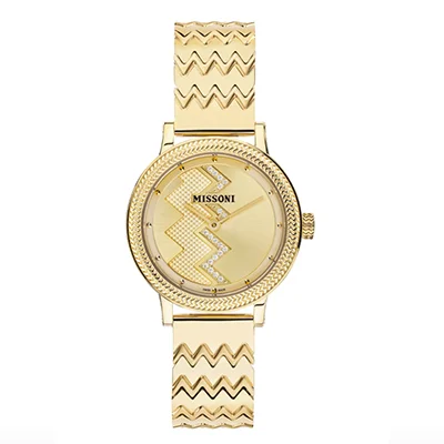 Missoni Optic Zig-Zag 35MM Gold Watch Missoni Optic Zig-Zag 35MM Gold Watch