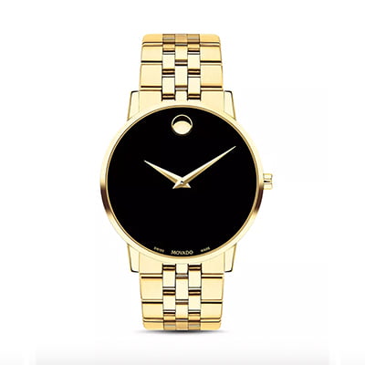 Movado Museum 40mm Classic Yellow Gold Watch