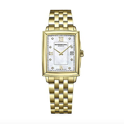 Raymond Weil Toccata Gold Stainless Steel & Diamond Bracelet Watch 