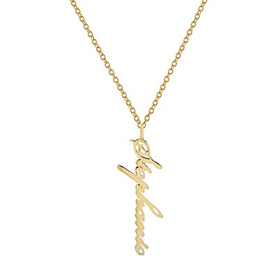 Zoe Lev 14K Gold Name Pendant Necklace