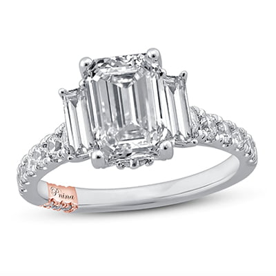 Pnina Tornai Deco Love Diamond Engagement Ring