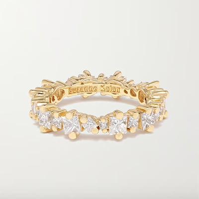 Suzanne Kalan Eternity 18K Gold Diamond Ring