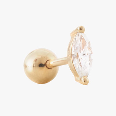 Yi Collection Single Diamond Reversible Stud Earring