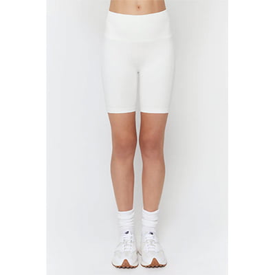 white womens biker shorts