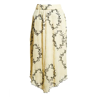 Ganni Recycled Floral Pleated Midi Skirt Ganni Recycled Floral Pleated Midi Skirt