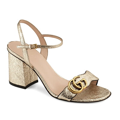 Gucci GG Metallic Sandals Gucci GG Metallic Sandals