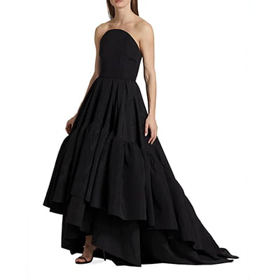 Jason Wu Collection Moire Faille Strapless Tiered Gown